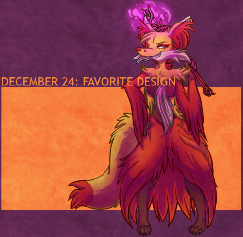 DAY 24 | FAVORITE DESIGN: DELPHOX  Delphox is my favorite design due to concept alone because, hones