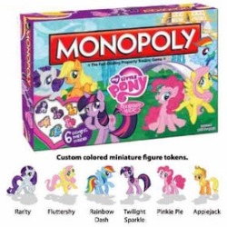 nessgi:  ponyfanstuff:  judacris:  MEDIC. I NEED A MEDIC.http://www.toywiz.com/mlpmonopoly.html  Holy shit, this isn’t a photoshop!  rating 0/10 for not taking advantage of puns. Monopony sounds funny! 
