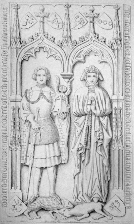 Effigies of Johann von Linden and his wife Guda von Bellersheim, 1394