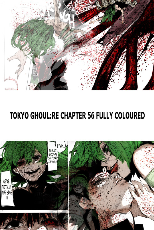 Tokyo Ghoul:RE 56 Fully Coloured, by me :D&gt;&gt;&gt; http://imgur.com/a/59Tq2 &lt;&lt;&lt;enjoy,
