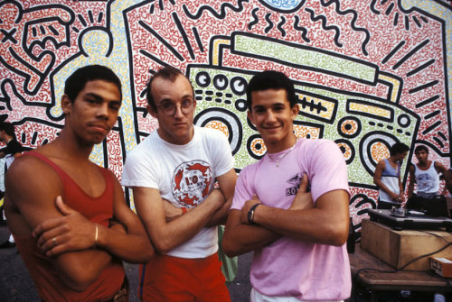 Porn twixnmix:    Keith Haring at his P.S. 97 photos