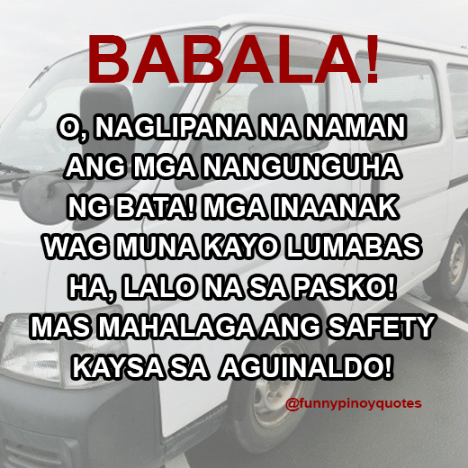 Funny Pinoy Quotes — Dahil mahal kayo ni Ninong at Ninang!