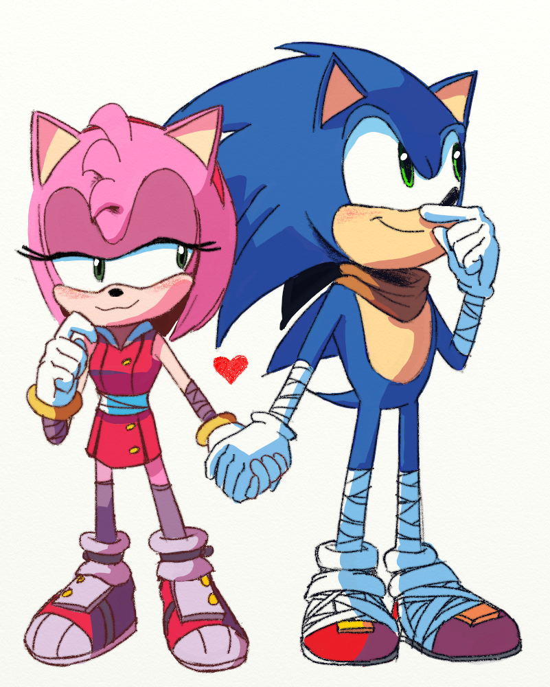 sonamy art by Shira_Hedgie : r/SonicTheHedgehog