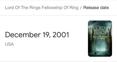 strangestquiet:seph-on-an-irrational-planet:seph-on-an-irrational-planet:I have not seen enough people talking about how the 20th anniversary of Fellowship of the Ring is in like a month