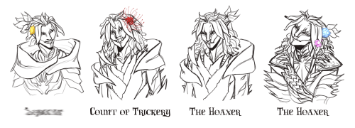 Just Some Sketches Of The Hoaxer's Different Periods Of Life And Hanging Out With His Bf (@el-is-away's