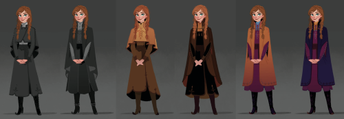 Costumes designs for Frozen II by Brittney Lee and Griselda Lemay 