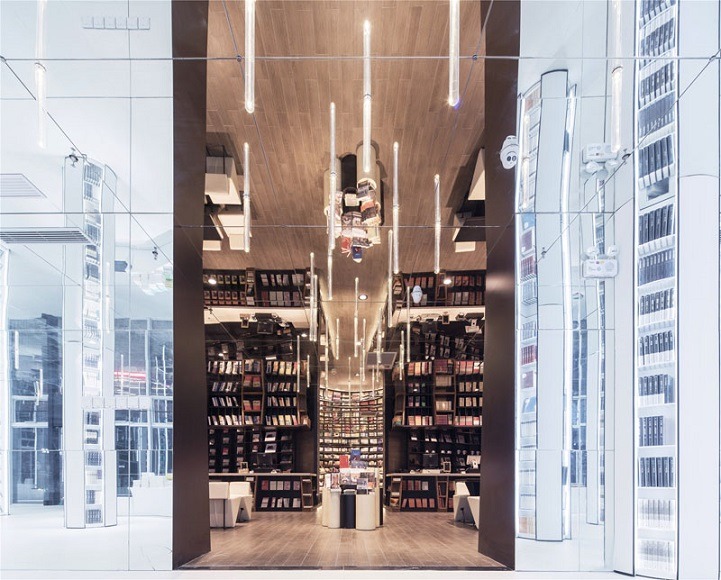 did-you-kno:  mymodernmet:Unique Bookstore in China Offers Optical Illusion Experience