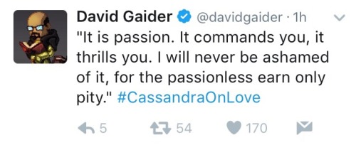 mirkwoodbabe: David Gaider, personally ruining my day yet again. Bless him