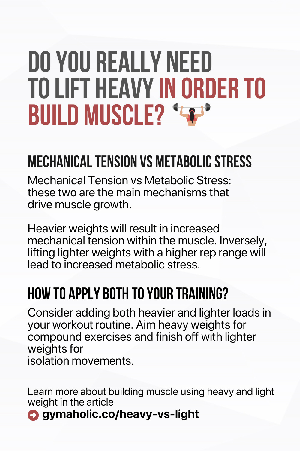 Do You Really Need to Lift Heavy in Order to Build Muscle?