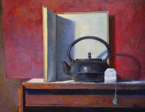 alfiusdebux: Dan Robinson. Tea, Kettle, and Book by Gandalf’s Gallery on Flickr.