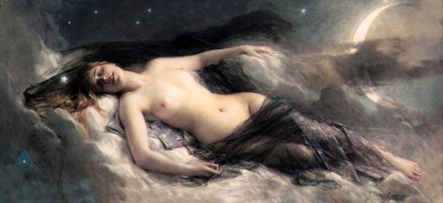 die-rosastrasse: Godesses of night in paintings adult photos