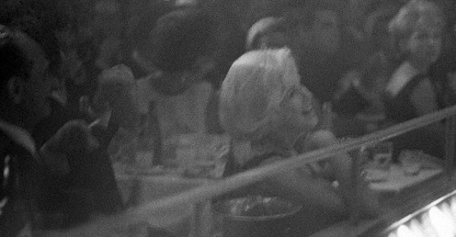 alwaysmarilynmonroe:Marilyn watches Frank Sinatra perform in Las Vegas with Elizabeth Taylor and Dean Martin in September 1961. 