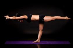 blackswanyoga:  balancing-stick pose 