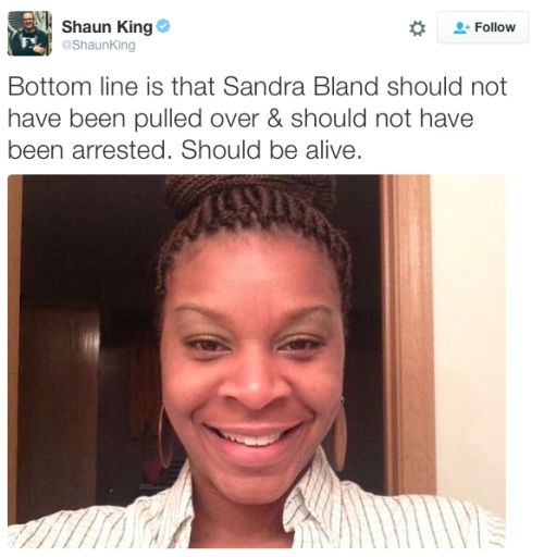 queerandbrown:  micdotcom:  Grand jury chooses not to indict anyone in Sandra Bland’s death The grand jury has decided not to indict anyone in connection with the death of Sandra Bland, who was found dead inside a Texas jail cell in July, ABC 13 reports.