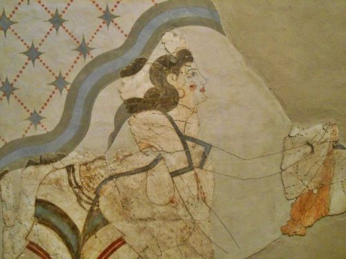 mythologyofthepoetandthemuse: Minoan Bronze Age frescoes from House of Ladies, ancient town of Akrot