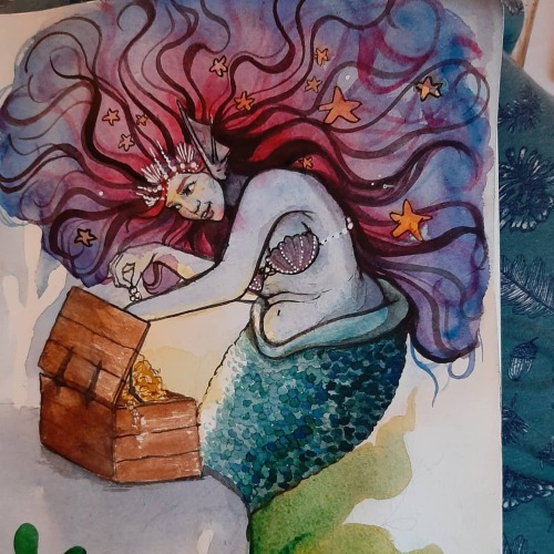 Sunday mermaid! It has been another uneventful weekend and so I added some colour to my day with an 