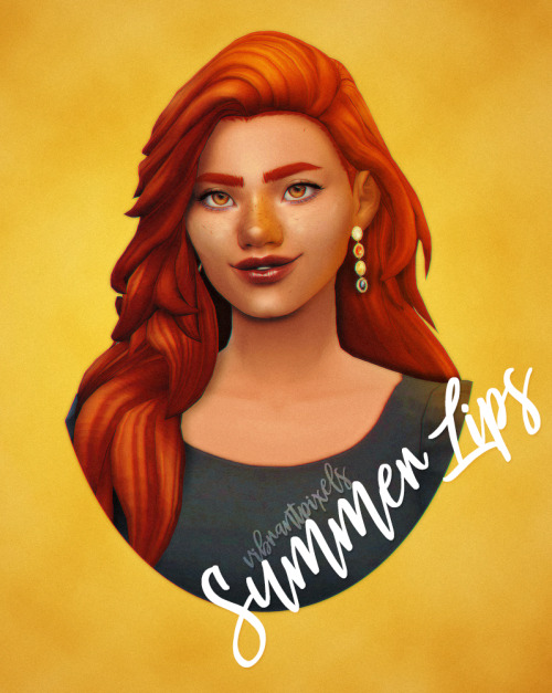 vibrantpixels: summer lips! ~ another lip preset pack yaythroughout this month i’ve been 