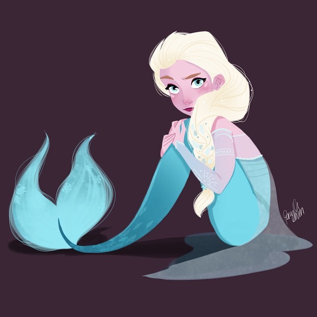 pernilleoe:
“ Mermaid Elsa??? Well, why not ☺️? #mermaid #Elsa #drawing #doodle #fanart #merelsa #disney #frozen #girlsinanimation #sketch
”