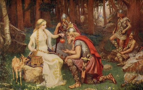 Idun and the Apples by Thorskegga on Flickr. Via Flickr: Idun is the Norse goddess of immortality, a