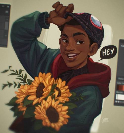 cuddlyveedles:'   ✨.Miles is one of my favorite spideys!