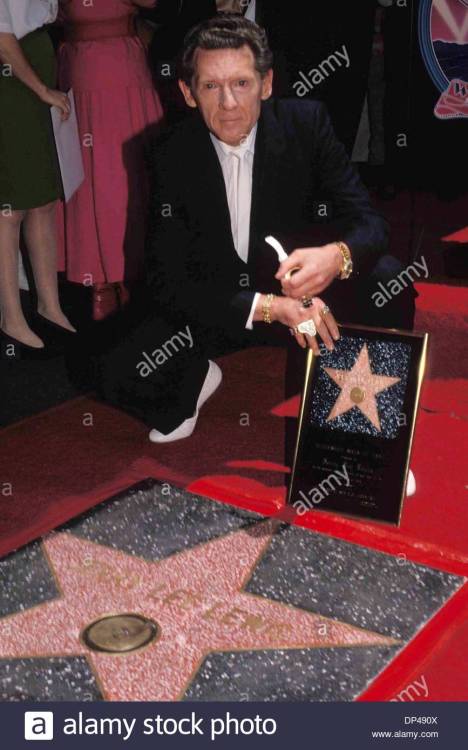 june 13,  1989Jerry Lee Lewis gets a star on the Hollywood Walk of Fame. 