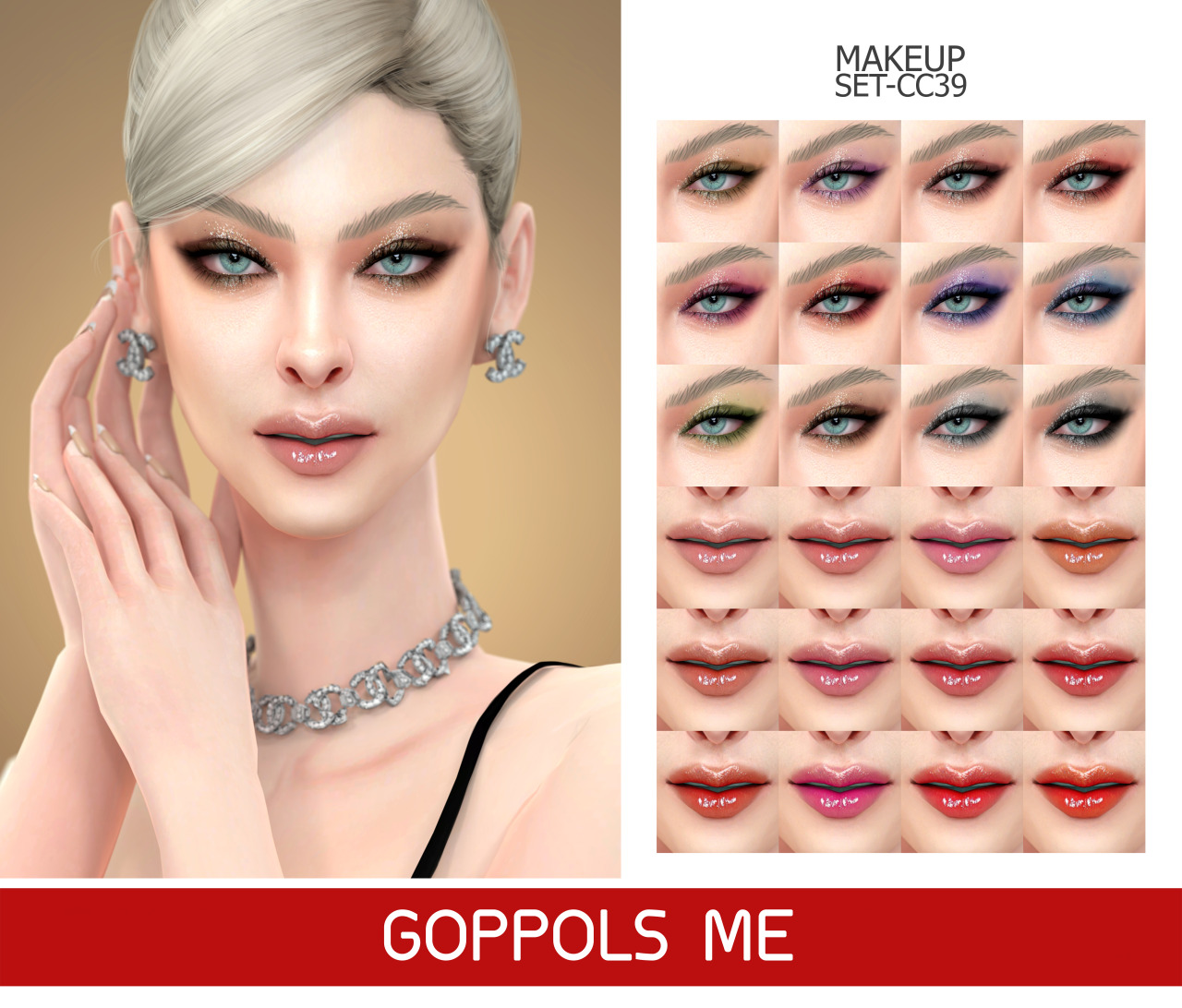 GPME-GOLD MAKEUP SET CC39DownloadHQ mod compatibleAccess to Exclusive GOPPOLSME Patreon onlyThank for support me  ❤  Thanks for all CC creators ❤Hope you like it .Please don’t re-upload #goppolsme#thesims4#sims4cc#sims4ccfinds#sims4makeup#s4cc#s4ccfinds#s4makeup