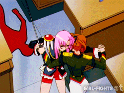 girl-fights:  Utena Tenjō vs. Wakaba Shinohara Revolutionary Girl Utena: 1.20, Wakaba Flourishi