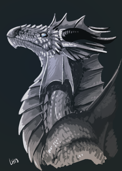 For #AppreciateADragonDay, the silver dragon my party has run across a couple of times. They&rsq