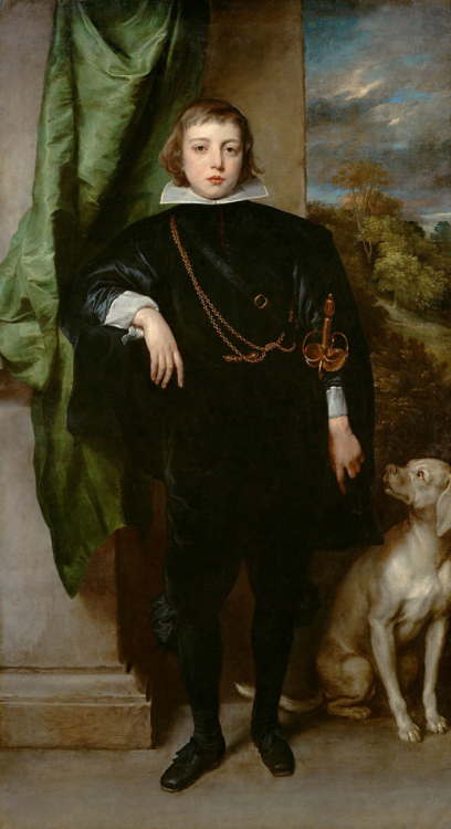 spanishbaroqueart:Anthony van DyckPortraits of Filippo Francesco d'Este, Marchese di Lanzo &amp;