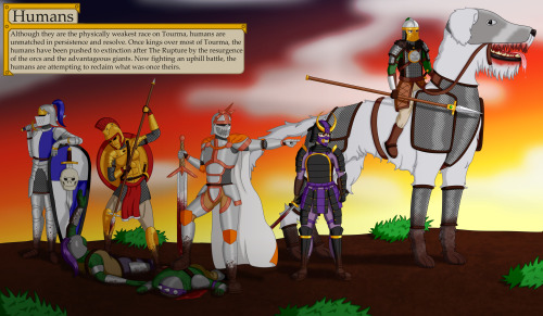 The five remaining human kingdoms of Tourma (left to right) Talc, Argon, Sydnia, Bismuth, and Beryl