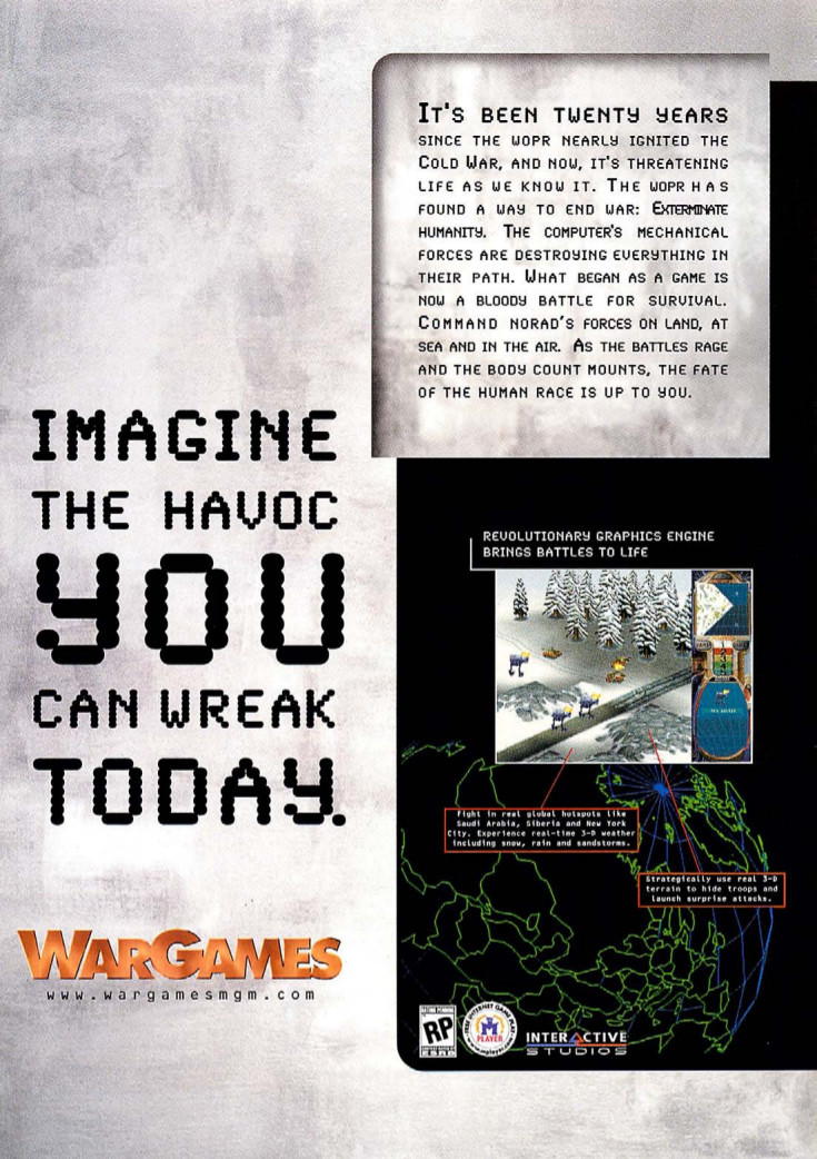vgprintads:  ‘WarGames - ‘TRS-80′[PC] [USA] [MAGAZINE, MULTI-PAGE] [1998]Computer