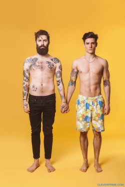 handsomemales:  diego barrueco and chris millington by lee faircloth 