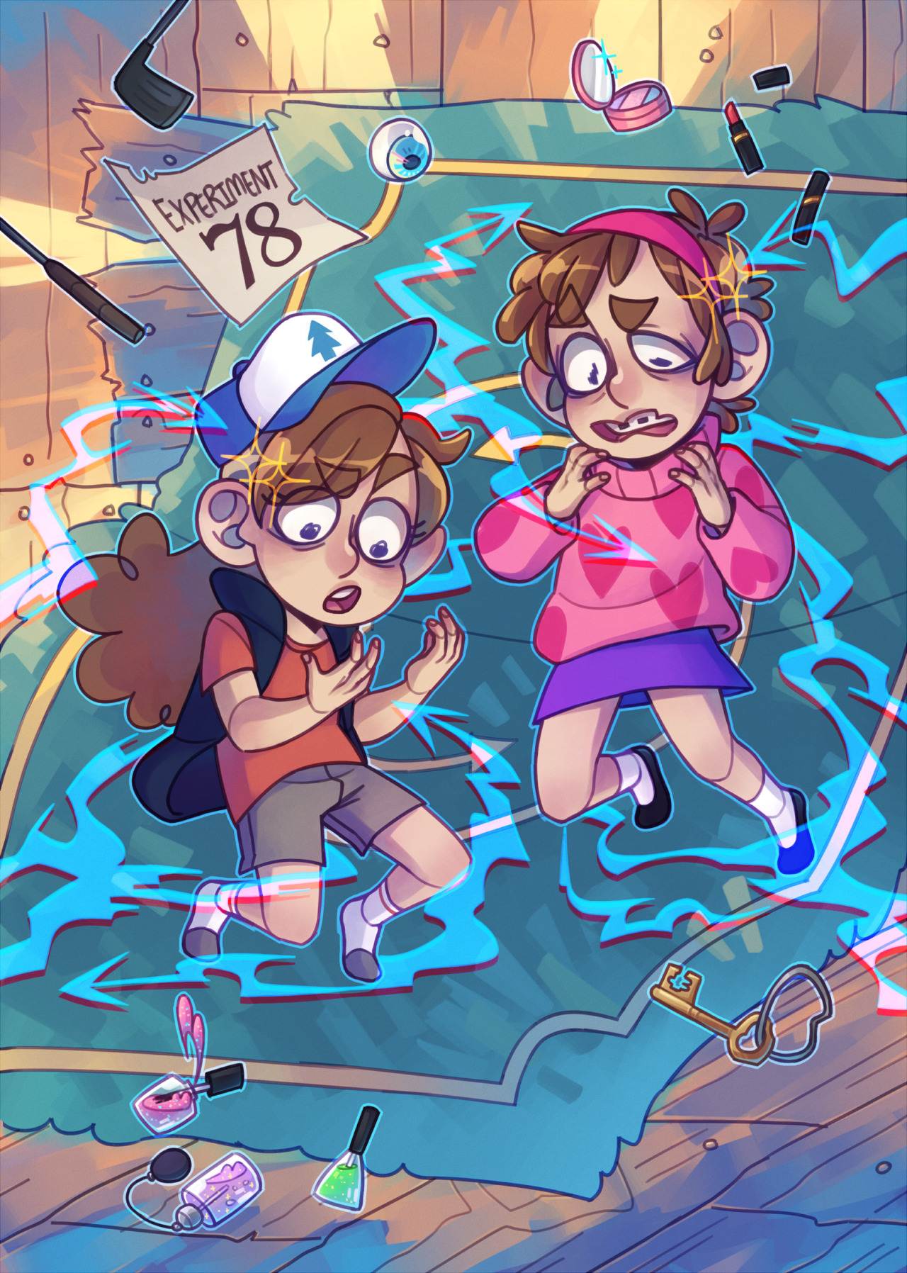 Dipper and mable bodyswap adventure