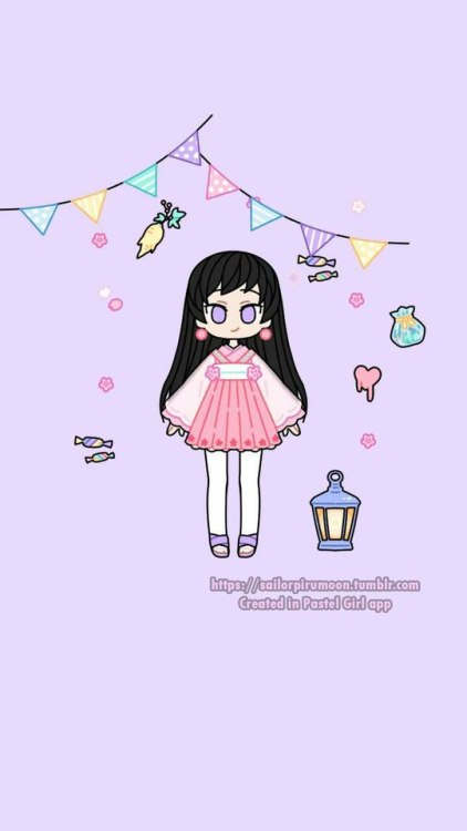 sailormememoon:I didn’t draw these. I only use the Pastel girl app. Hope you like