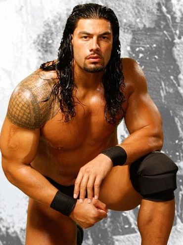 rwfan11:  Roman Reigns …. I definitely LOVE that position! He looks ready to ‘unload’ on someone!…and I don’t mean in a fight! ;-) *whispers*…. “pick me!”