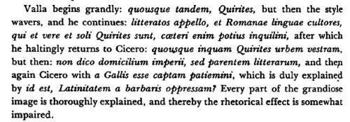 -M. Pade describing the opening of Lorenzo de Valla’s Elegantia Linguae Latinae (Classica et Mediaev