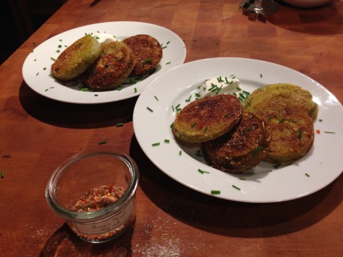 Fried Green Tomatoes - It’s not just for the people living in the South! Yum!