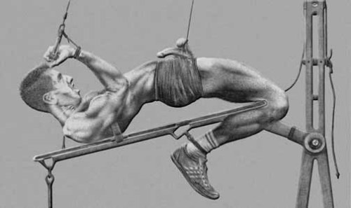 Porn photo VINTAGE: Alternate Gym gay bondage artwork