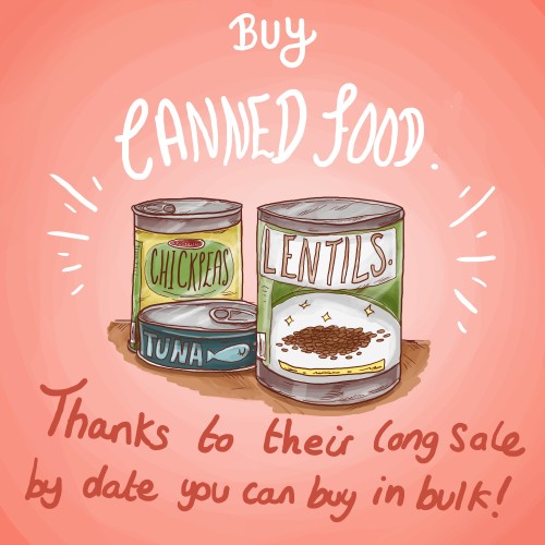 thankyoucorndog:More tips from my experience:plain rice goes a long way for meals, and so do dried b