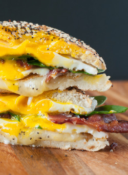 verticalfood:  Everything Bagel Grilled Cheese