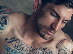 dominicanblackboy:  Sexy gorgeous hot tatted muscle ass Adam Von Rochfelder naked while the picture moves! 