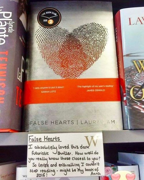 lauraroselam:False Hearts is at least two Waterstones shops so far! Staff note here at Crewe.