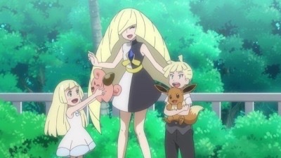 pokemon-universes:  I LOVE ANIME LUSAMINE In anime version, it seems a caring mother and loves her children. Unlike her game version.She very much loves her children and it will do anything to protect themI get why she baby lillie so much. Imagine how