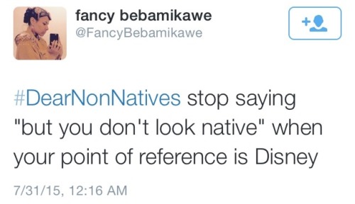 america-wakiewakie: #DearNonNatives happened yesterday. Signal boost this and support! This hashtag 