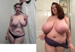 Before After Female Weight Gain