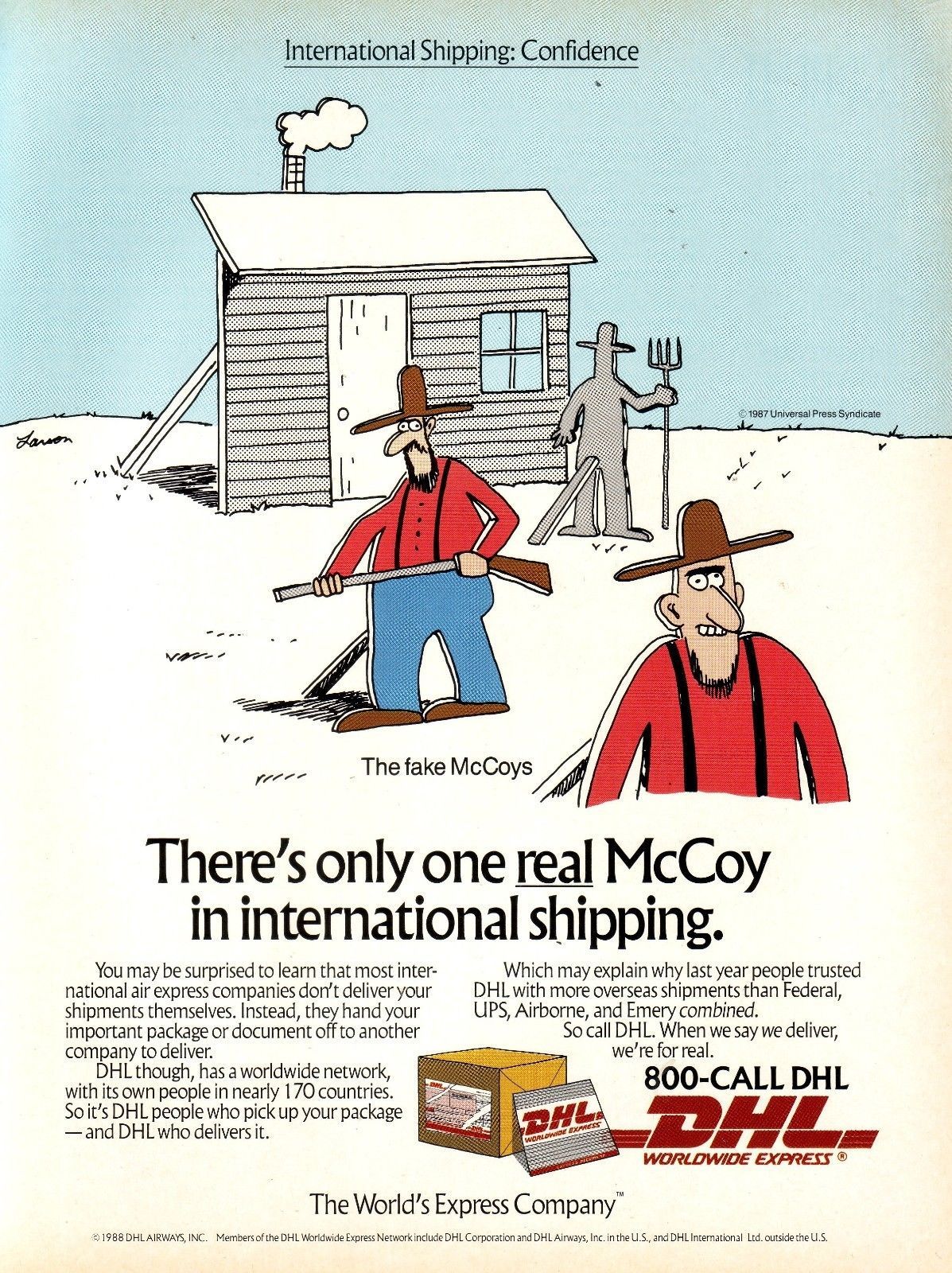 DHL - cartoon by Gary Larson - 1988