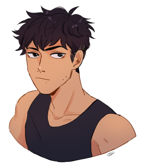reubeh:Thank you to the super awesome @oikws for this commission of my OC Tatsuya!! He’s a hel