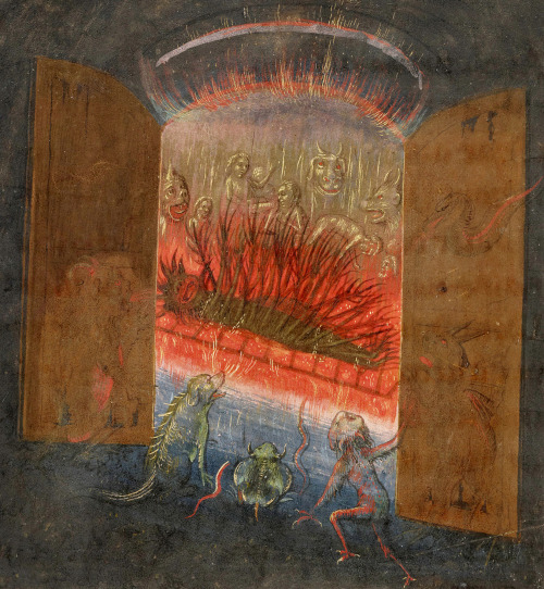 deathandmysticism:Simon Marmion, The Visions of the Knight Tondal, 1470