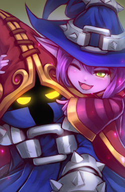 jesseyk3:  Veigar and Lulu hat swapping cute