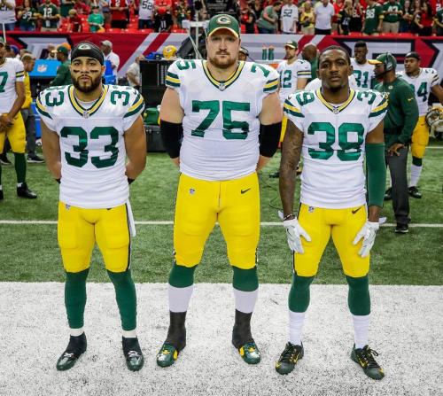 2016 Week 8: @ Atlanta Falcons
Micah Hyde, Bryan Bulaga, Demetri Goodson